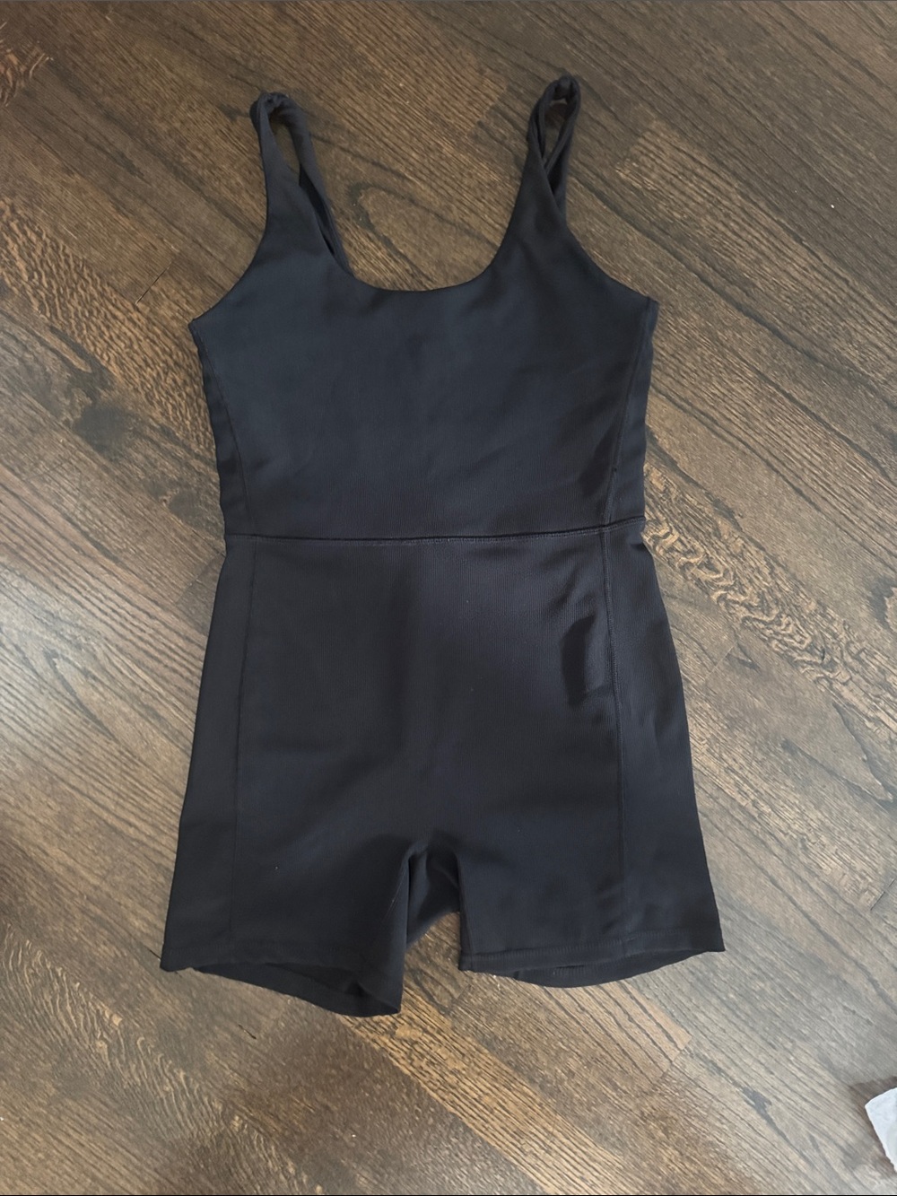 Children's Black Sleeveless One-Piece Bodysuit